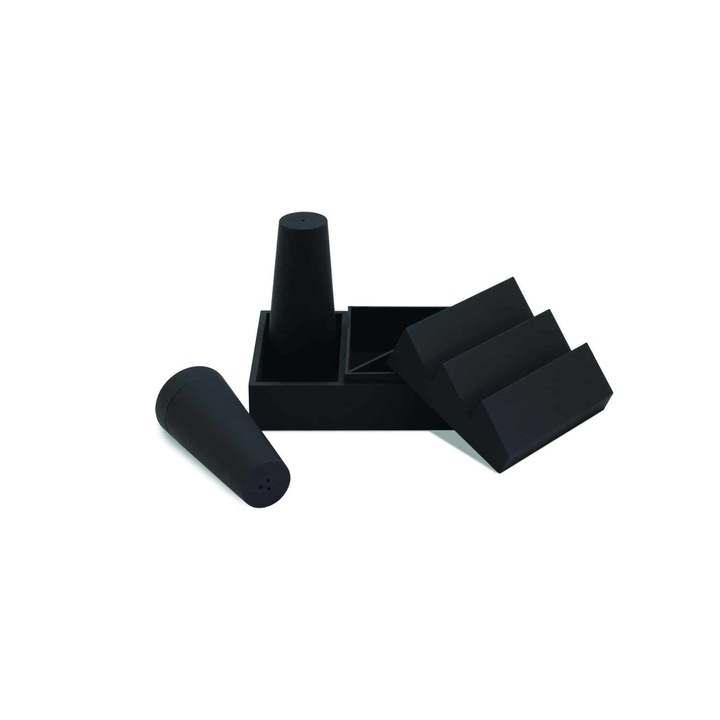 Tava pentru condimente, Plastic, Negru