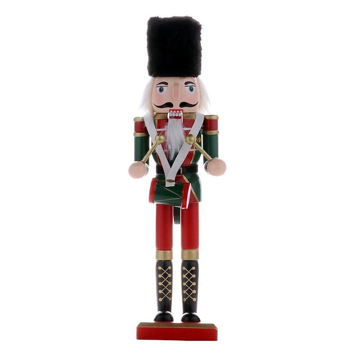 Spargator de nuci Tommy Nutcracker 31cm figurina lemn decorativa