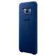 Husa de protectie Samsung pentru Galaxy S8, Alcantara, Albastru