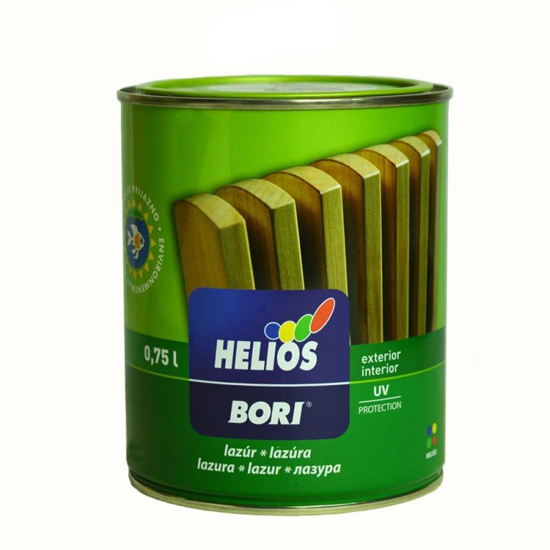 Lac lazur protectie UV, HELIOS BORI, EKO, 13 alb, 0.75l