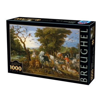 Puzzle D-Toys Breughel cel Batran - The Entry of the Animals into Noah's Ark, 1000 piese Puzzle D-Toys Breughel cel Batran - The Entry of the Animals into Noah's Ark, 1000 piese