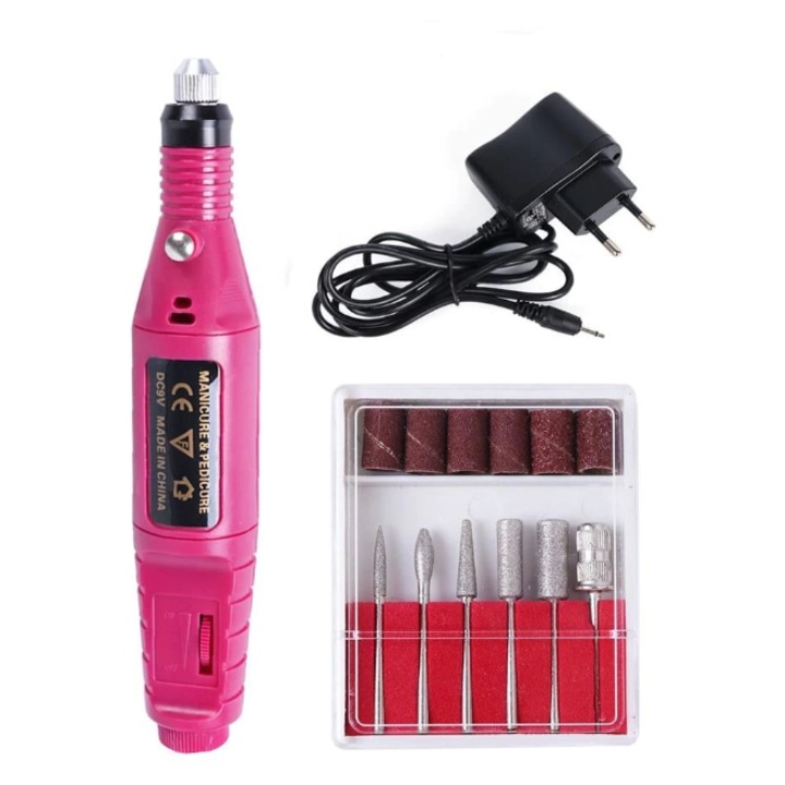 At Performace Semi-Professional Körömvágó, 9w, ideális manikűrhöz és pedikűrhöz 3000-20000 RPM, rózsaszín