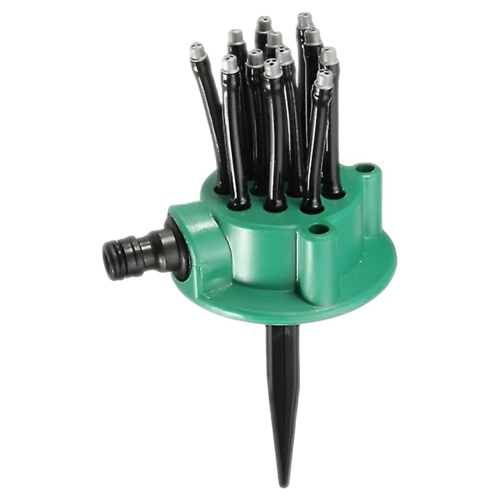 Aspersor multifunctional tip sprinkler, 360 grade, 12 furtunuri