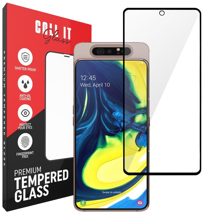 Call It Glass™ védőfólia Samsung Galaxy A80 készülékhez Premium Ultra Transparent Glass üvegből