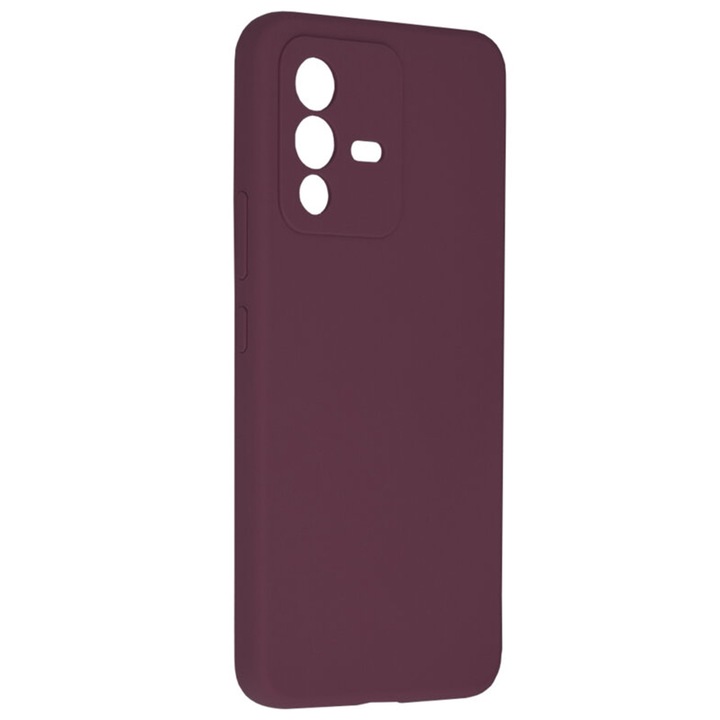 TPU силиконов калъф с микрофибър за Vivo V23 5G, вътрешност от микрофибър, ултра мек силиконов екстериор, мек на допир, тънък, издръжлив, гъвкав, оптимална ултра защита, черен
