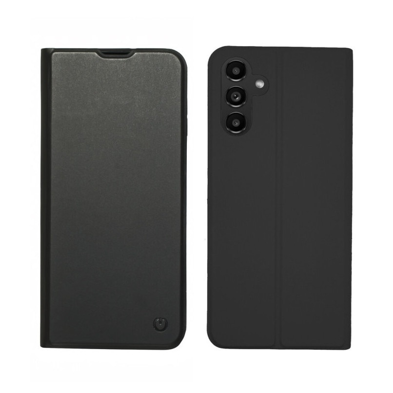 Husa de protectie tip carte CENTO Soho compatibila cu Samsung A14 4G/5G Black Premium, Inchidere magnetica, Protectie Sporita, Anti soc, Anti zgarieturi, Functie de stand