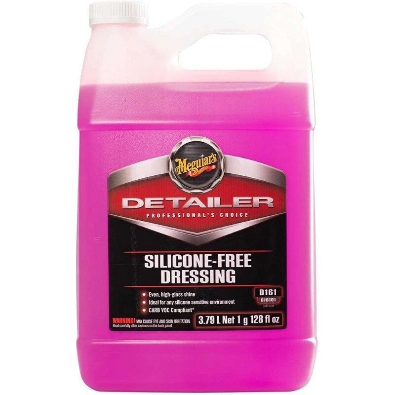 Set de Dressing Plastice Si Cauciuc Meguiars Silicone-Free Dressing, 3.78L  cu Breloc Meguiars 