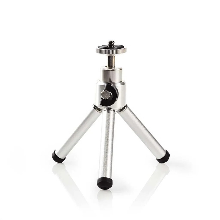 Nedis TPOD1000GY tripod miniállvány ezüst- fekete (TPOD1000GY)
