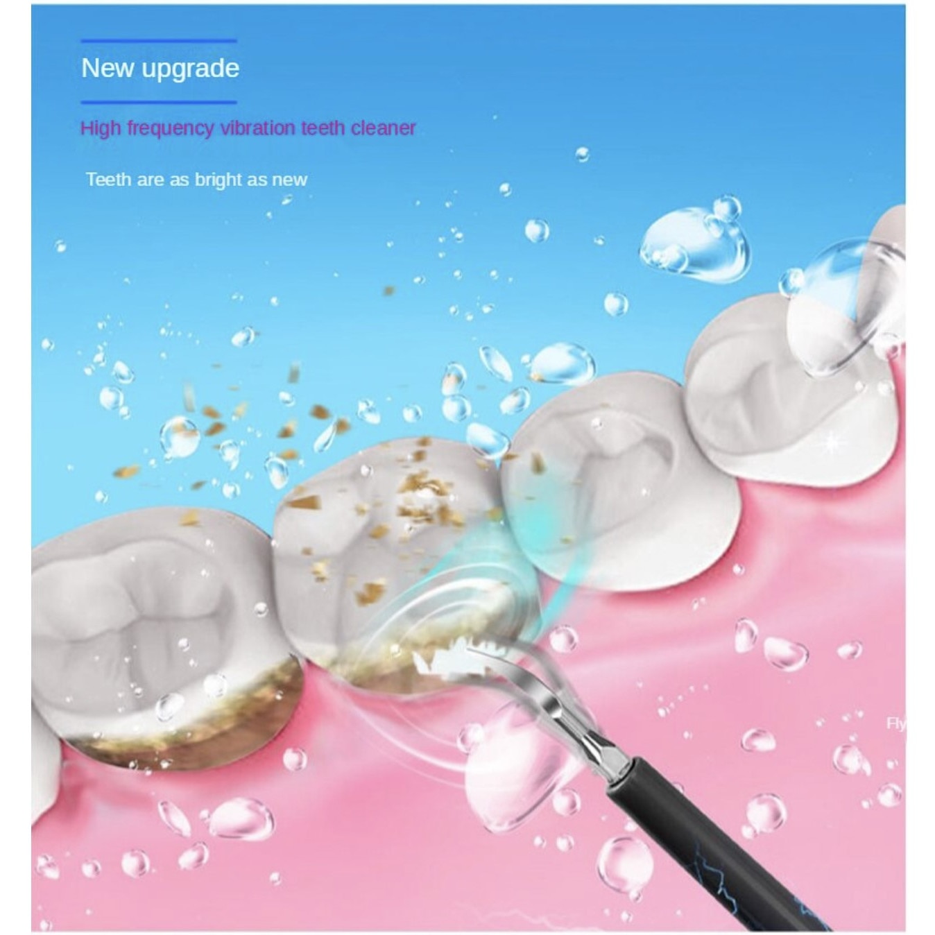 Звукова четка за зъби, Отстраняване на зъбен камък, Избелване, LED ...