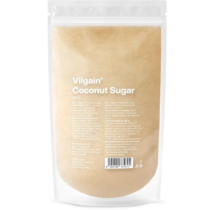 Zahar de cocos, Vilgain, 400 g