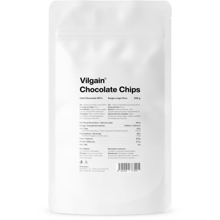 Chips de ciocolata Vilgain, 250 g
