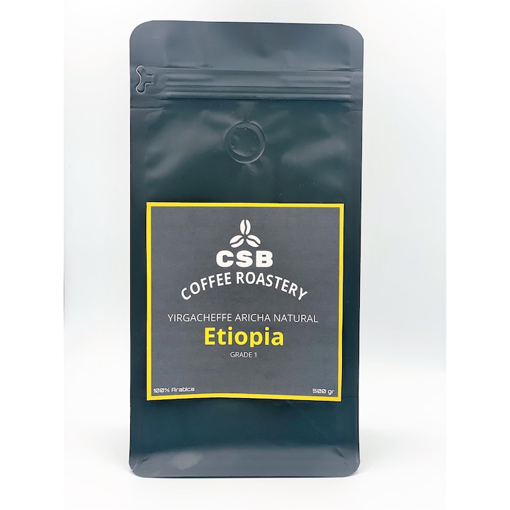 Cafea macinata de specialitate proaspat prajita, CSB Coffee Roastery, Etiopia, 500 gr