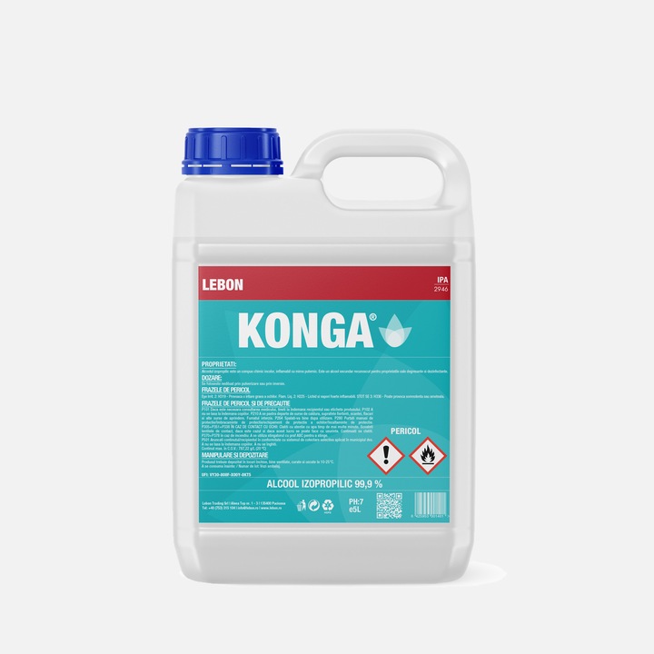 Alcool izopropilic IPA puritate 99.9%, 5L