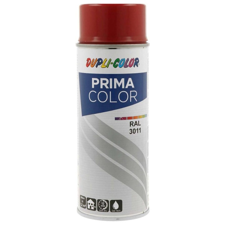 Spray vopsea, Duplicolor Prima RAL 3011 Maro Roscat, 400 ml, Cod 100564