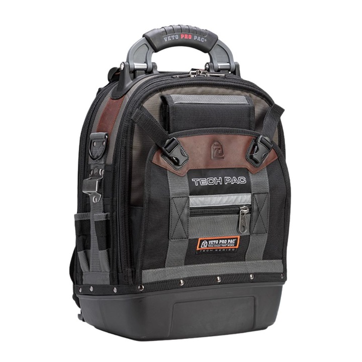 Rucsac scule cu 46 buzunare, Veto Pro Pac TechPac, baza rezistenta la apa, nituri din bronz