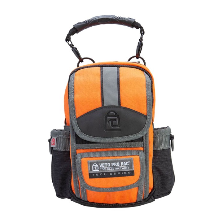 Geanta scule cu 10 buzunare, Veto Pro Pac MB Hi-Viz Orange, baza rezistenta la apa, nituri din bronz