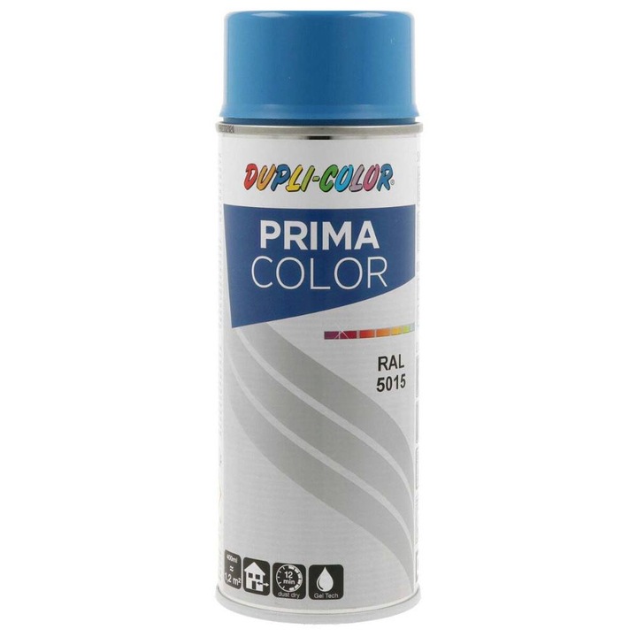 Spray vopsea, Duplicolor Prima RAL 5015 Bleu Deschis, 400 ml, Cod 788864