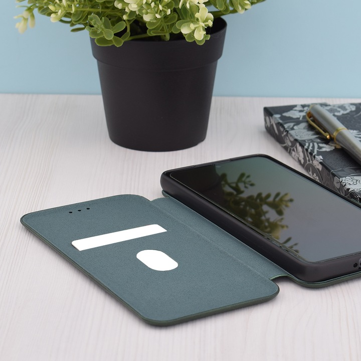 Husa pentru Honor 90 Techsuit Safe Wallet Plus, Premium Grip, Green Forest