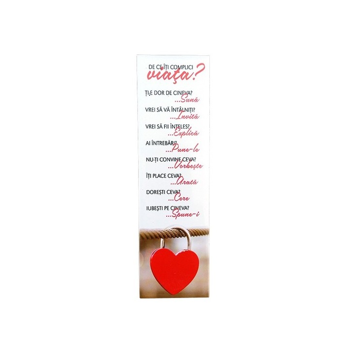 Magnet placuta cu maxime despre relatie, M2, 5X17 cm