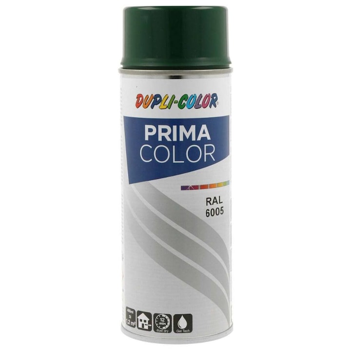Spray vopsea, Duplicolor Prima RAL 6005 Verde Muschi, 400 ml, Cod 788895