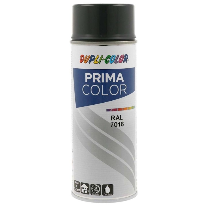 Spray vopsea, Duplicolor Prima RAL 7016 Gri Antracit, 400 ml, Cod 844379