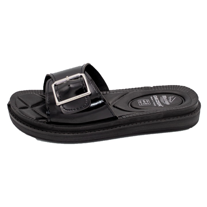 Papuci dama Gezer Negru catarama