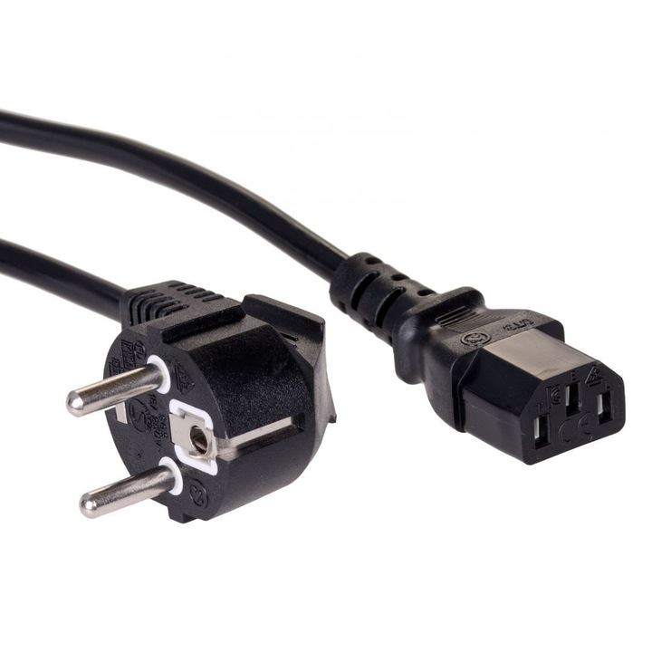 Akyga AK-PC-06C Power Cable CU CEE 7/7 / IEC C13 3m, 214497, Kábel