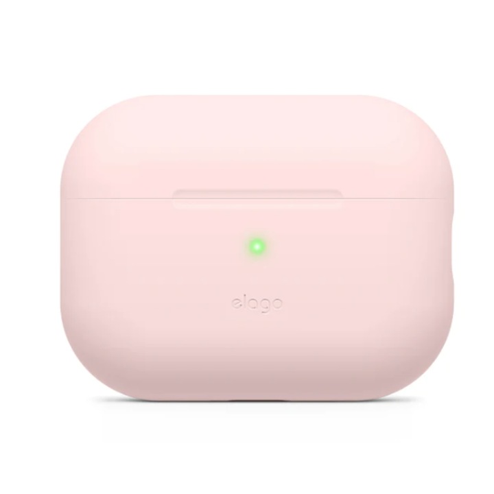 Husa pentru Apple AirPods Pro 2, Elago, Liquid Hybrid, Policarbonat/Silicon/Nylon, 1 buc, Roz