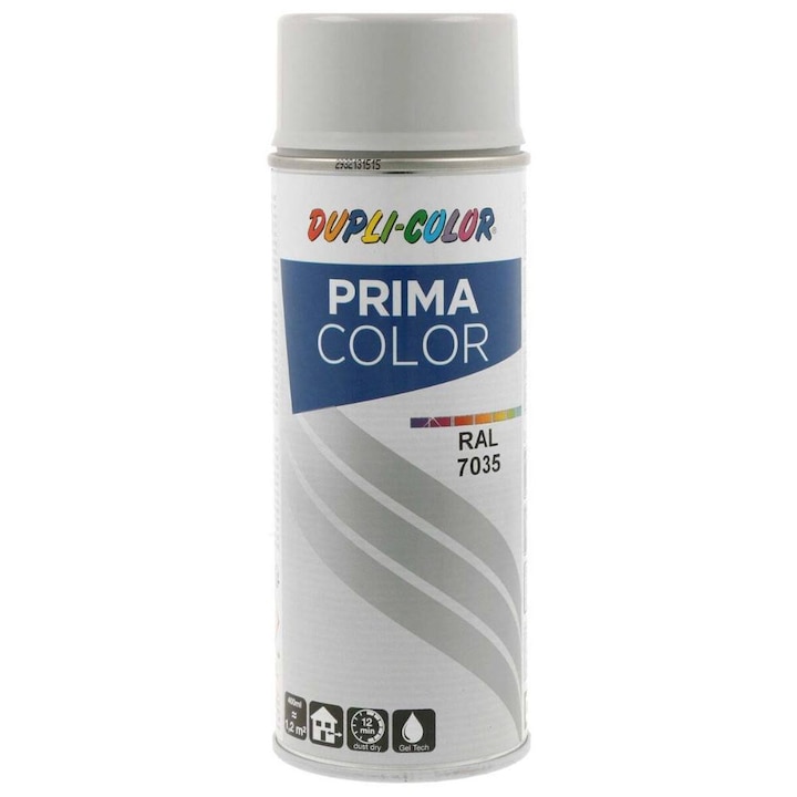 Spray vopsea, Duplicolor Prima RAL 7035 Gri Deschis, 400 ml, Cod 788987