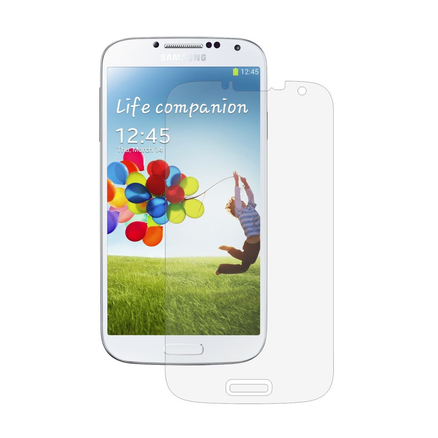 Set 2 Folii Protectie Ecran, Acoperire Totala, Adezive si Foarte Flexibile, Invisible Skinz Ultra-Clear HD pentru Samsung Galaxy S4