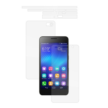 Folie Protectie Full Body Invisible Skinz Ultra-Clear HD, Husa Transparenta de tip Skin Adeziv pentru Carcasa si Ecran, dedicata Huawei Honor 6 Glory 6 Folie Protectie Full Body Invisible Skinz Ultra-Clear HD, Husa Transparenta de tip Skin Adeziv pentru Carcasa si Ecran, dedicata Huawei Honor 6 Glory 6