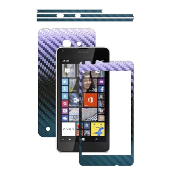 Folie de protectie Carbon Skinz, Husa de tip Skin Adeziv pentru Carcasa, Carbon Cameleon dedicata Microsoft Lumia 640 Folie de protectie Carbon Skinz, Husa de tip Skin Adeziv pentru Carcasa, Carbon Cameleon dedicata Microsoft Lumia 640