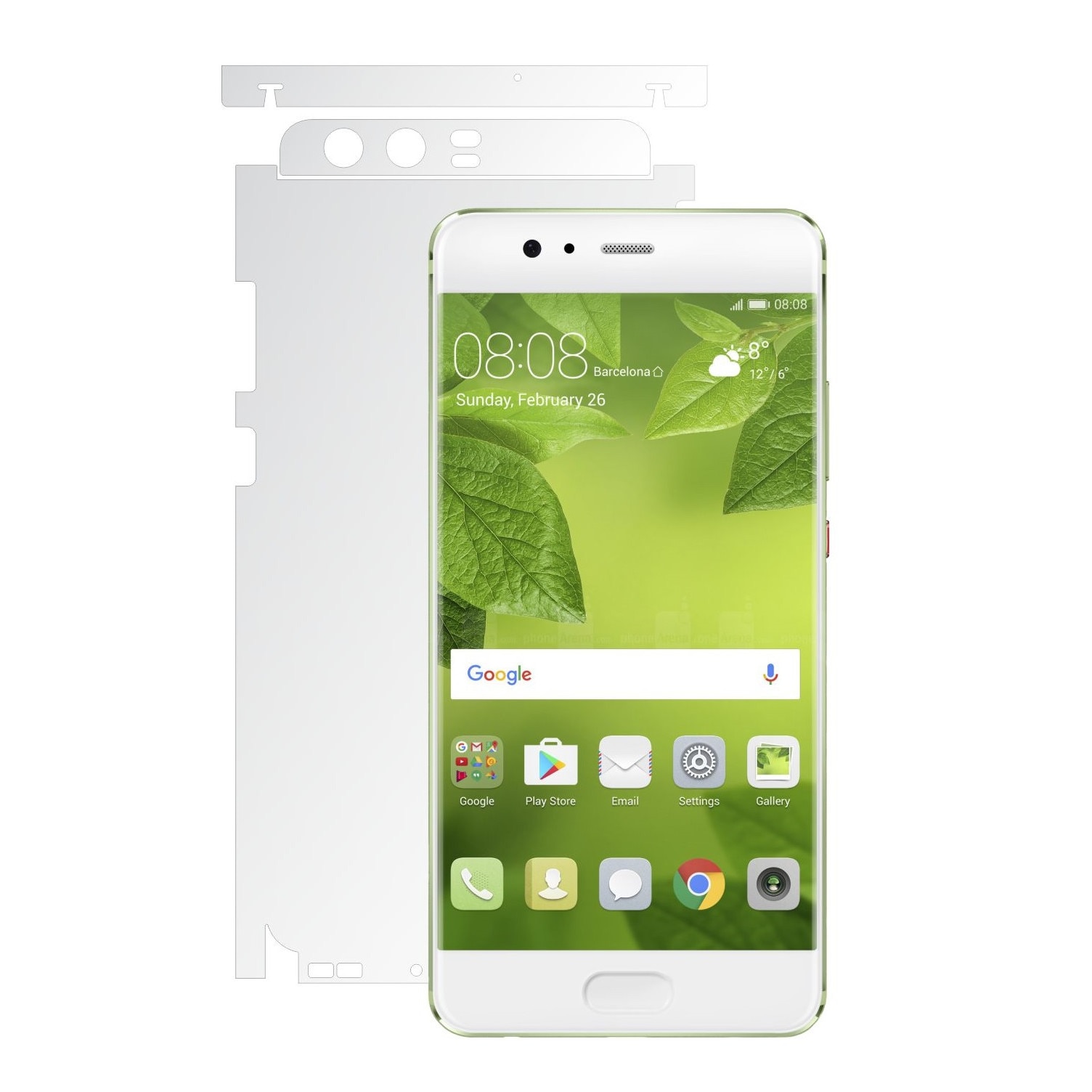 Folie Protectie Invisible Skinz Ultra-Clear AutoRegeneranta, Husa Transparenta de tip Skin Adeziv pentru Carcasa si Laterale, dedicata Huawei P10 + Plus