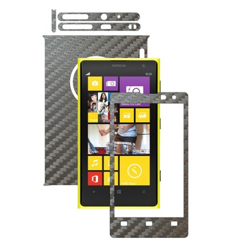 Folie de protectie Carbon Skinz, Husa de tip Skin Adeziv pentru Carcasa, Carbon Gri Argintiu dedicata Nokia Lumia 1020 Folie de protectie Carbon Skinz, Husa de tip Skin Adeziv pentru Carcasa, Carbon Gri Argintiu dedicata Nokia Lumia 1020