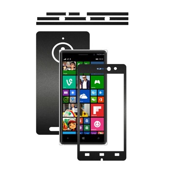 Folie de protectie Carbon Skinz, Husa de tip Skin Adeziv pentru Carcasa, Negru Mat dedicata Nokia Lumia 830 Folie de protectie Carbon Skinz, Husa de tip Skin Adeziv pentru Carcasa, Negru Mat dedicata Nokia Lumia 830