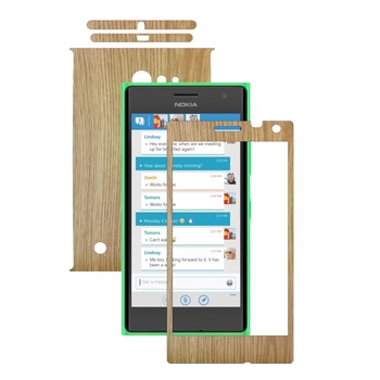 Folie de protectie Carbon Skinz, Husa de tip Skin Adeziv pentru Carcasa, Lemn Stejar dedicata Nokia Lumia 730, 735 Folie de protectie Carbon Skinz, Husa de tip Skin Adeziv pentru Carcasa, Lemn Stejar dedicata Nokia Lumia 730, 735