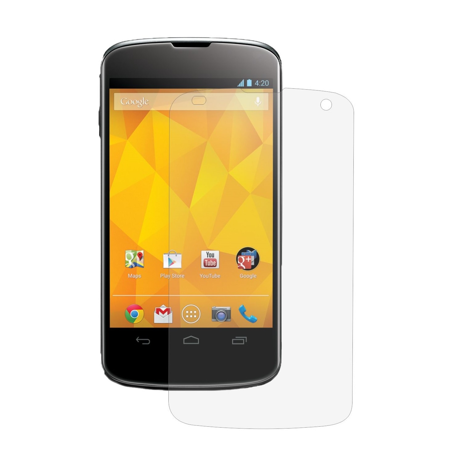 Folie Protectie Ecran, Acoperire Totala, Adeziva si Foarte Flexibila, Invisible Skinz Ultra-Clear AutoRegeneranta pentru LG Google Nexus 4