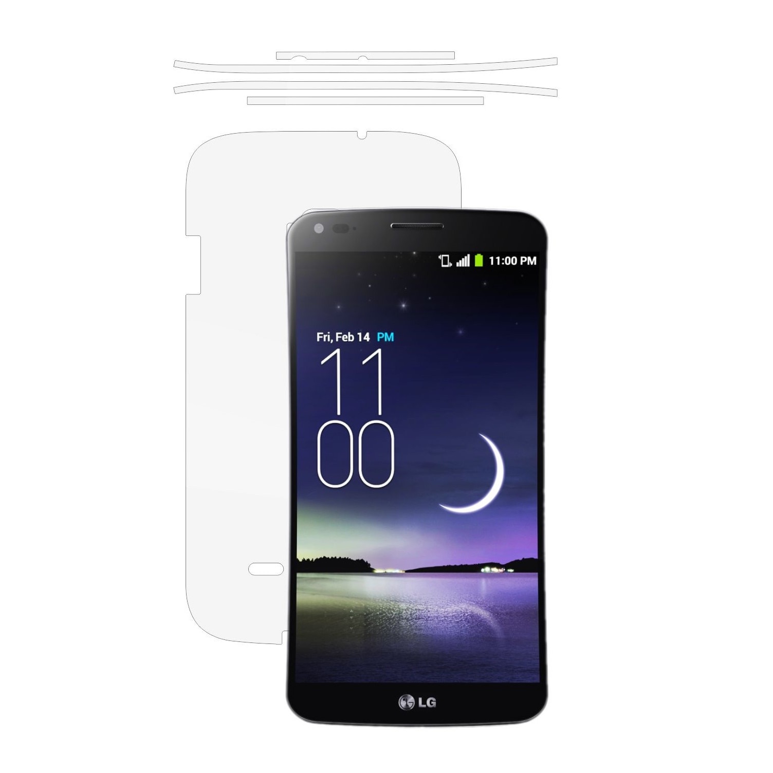 Folie Protectie Invisible Skinz Ultra-Clear AutoRegeneranta, Husa Transparenta de tip Skin Adeziv pentru Carcasa si Laterale, dedicata LG G Flex