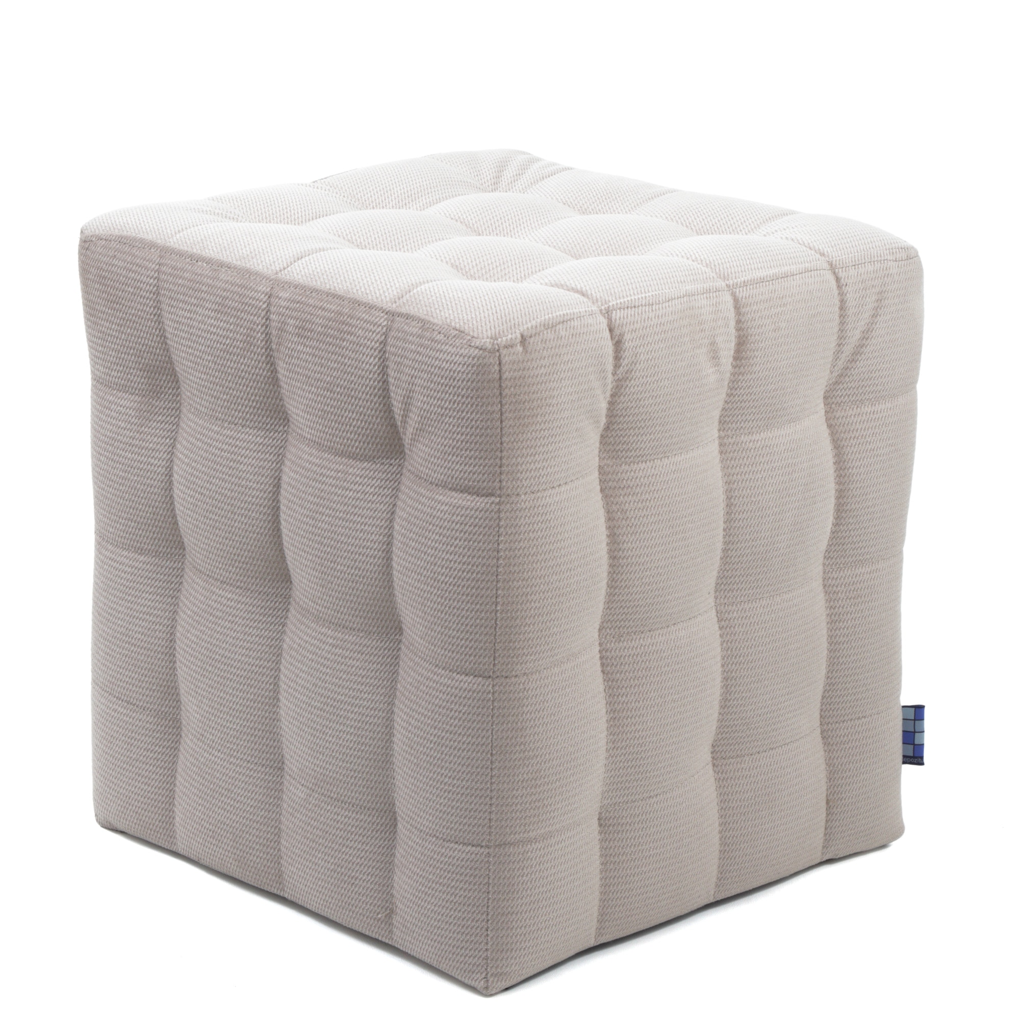 Taburet Bump, stofa Diamond Crem