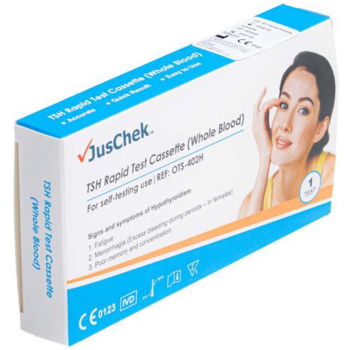 Test rapid TSH (sange integral), autotestare Juschek, DDS Diagnostic, 1 test/kit
