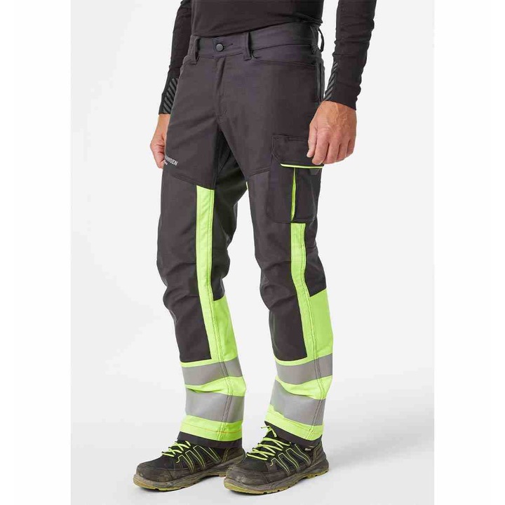 Pantaloni reflectorizanti, Helly Hansen, Gri/Galben, C54