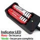 Incarcator pentru 2 acumulatori 18650 Li-Ion, conectare la priza 220V, negru