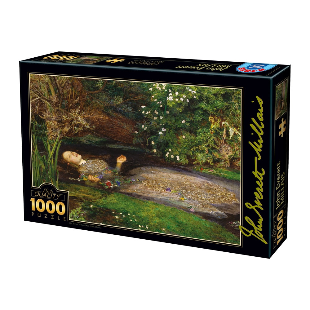 Puzzle D-Toys John Everett Millais, Ofelia, 1000 piese