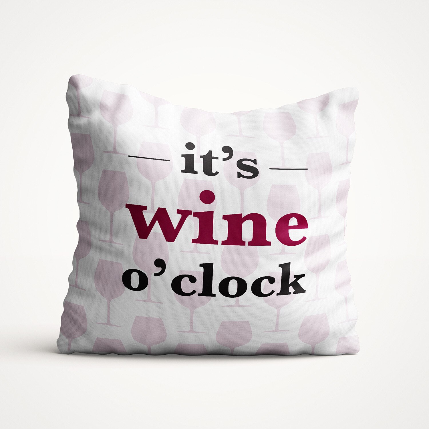 Perna decorativa cu mesaj, Felicis, It's wine o'clock.
