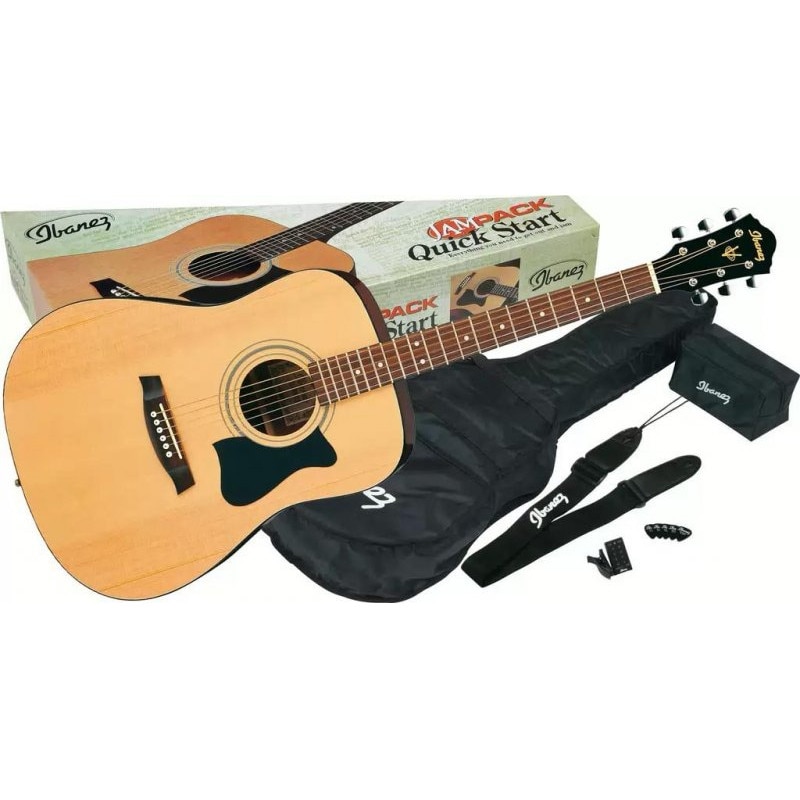 Pachet chitara acustica cu accesorii Ibanez V50NJP-NT