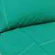 Бродиран комплект спално бельо 220 x 220 x 40 см, Casa Bucuriei, модел Simple lines, 6 части, тюркоазено зелено, 100% памук, размер на чаршафа 320/320 см и плика за завивка 240/260 см