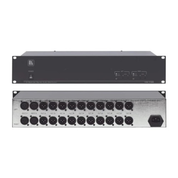 Amplificator de distributie audio Kramer VM-1120, stereo balansat, montare pe rack
