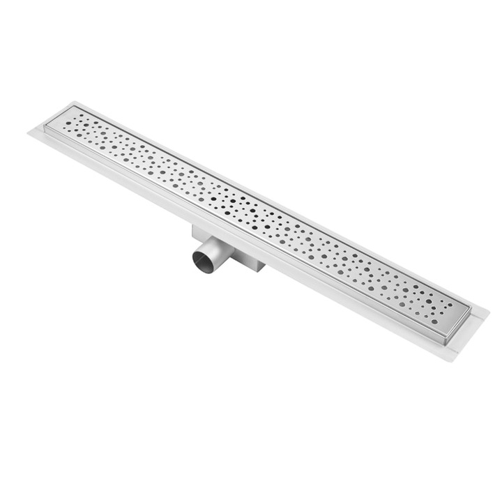 Rigola dus integrala din otel inoxidabil cu gratar Chaos Iperinox 400mm