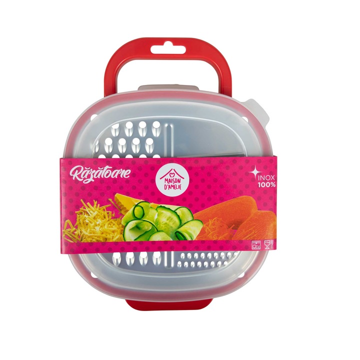 Razatoare inox + cutie, 24x19x6cm