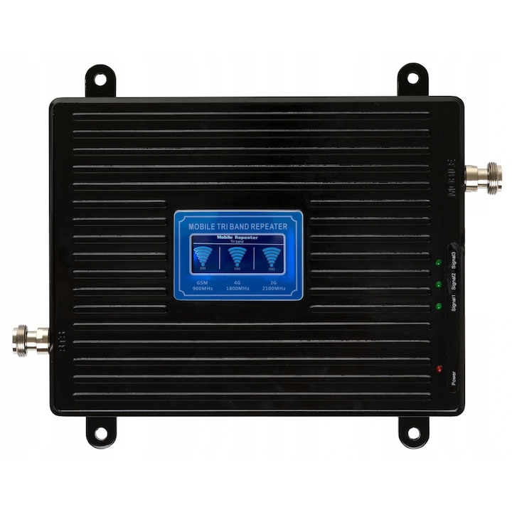Kit amplificator semnal GSM 3G/4G, Xtech, 5000 mA, 25 x 19 x 2.2 cm, Negru/Albastru
